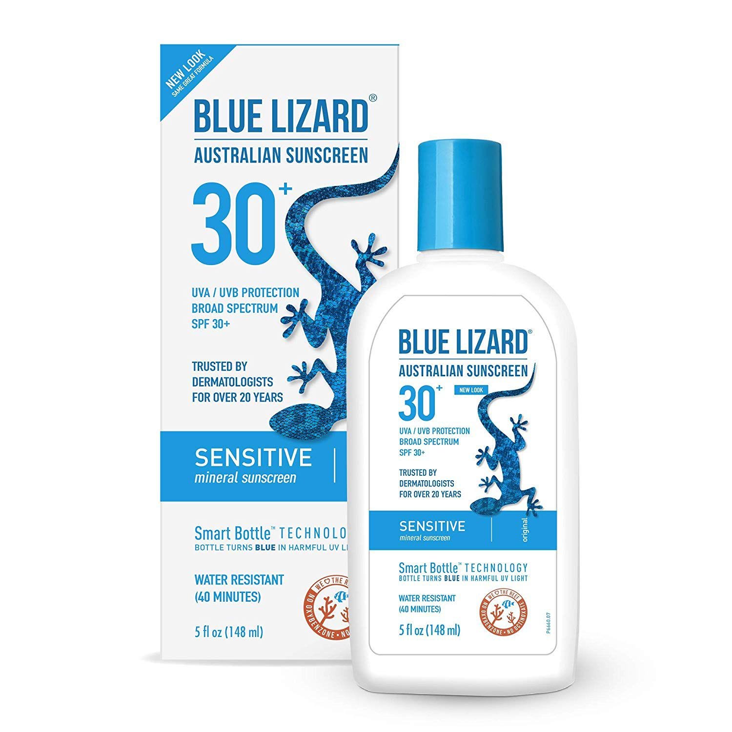  Protetor solar australiano lagarto azul, Sensitive SPF 30+