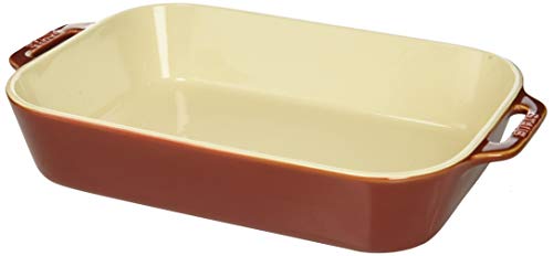 Staub 40511-889 Ceramics Rectangular Baking Dish 13x9-inch Rustic Red