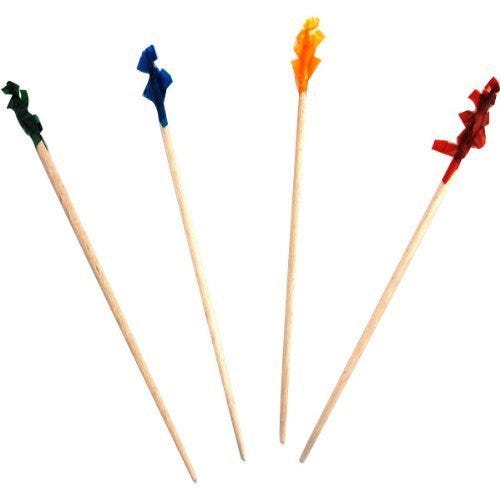 Update International PC-F102 Cellophane Frill Toothpicks, 4-Inch 1000 count