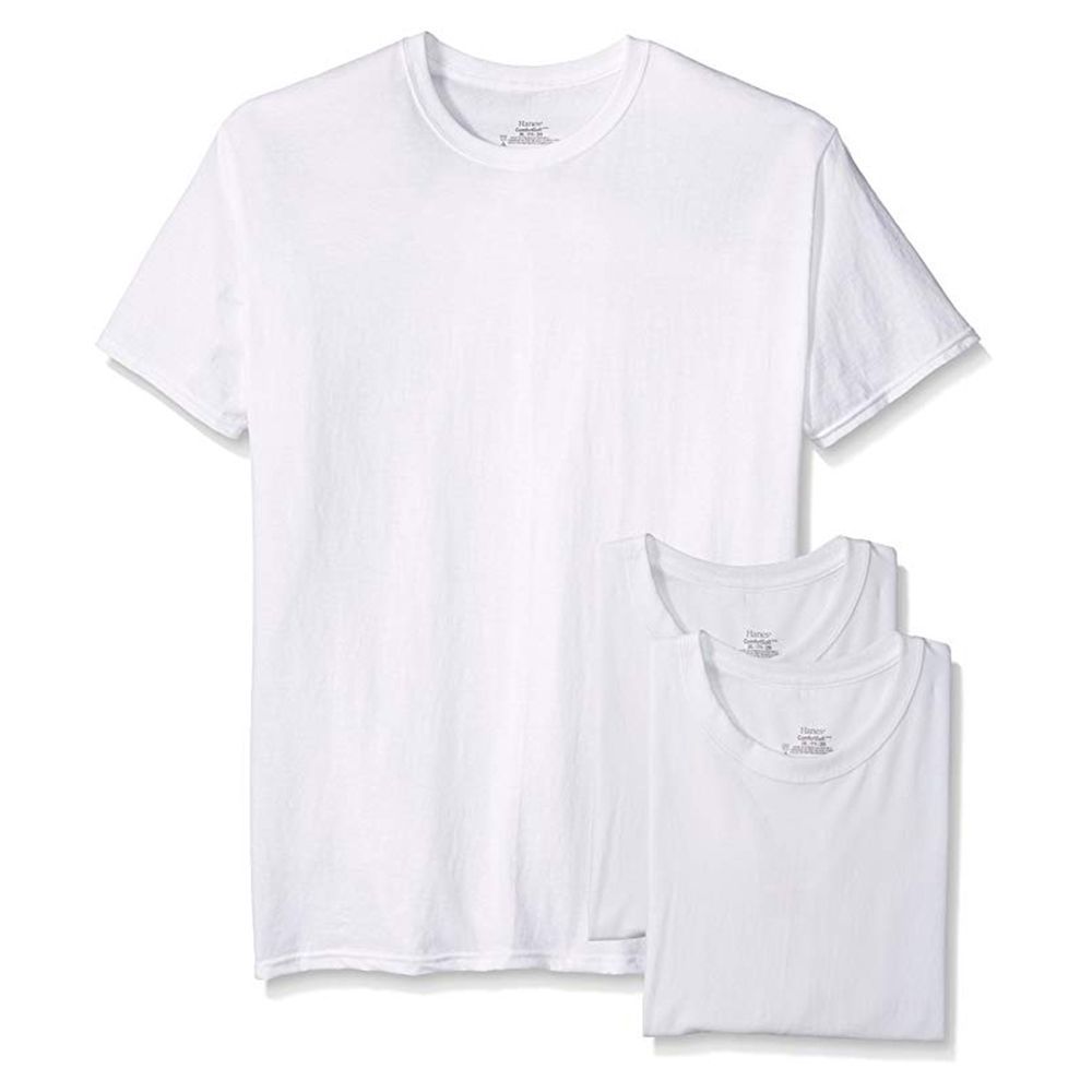 Hanes 3 Cotton White T-shirts 