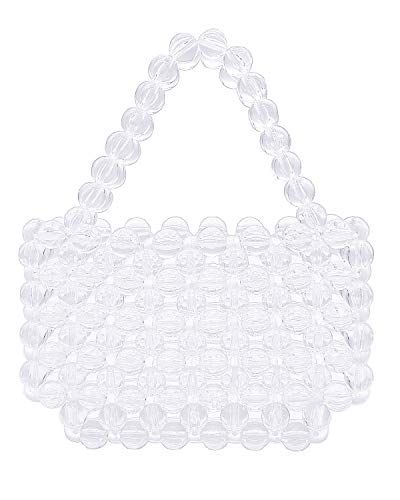 Beaded white clearance bag