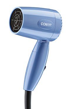 1600 Watt Dual Voltage Compact Hair Dryer with Folding Handle