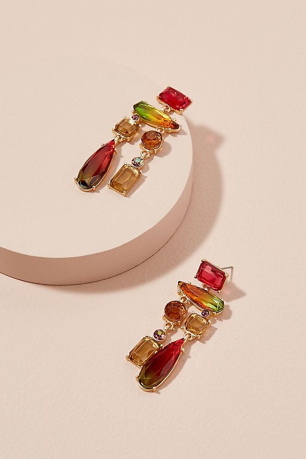 Gem Stone-Chandelier Earrings, £45