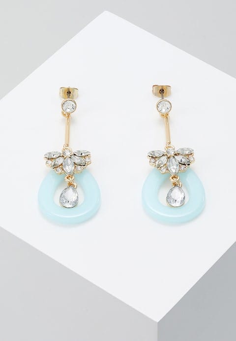 PCDELILAH Gold and Crystal Drop Earrings, £12.99
