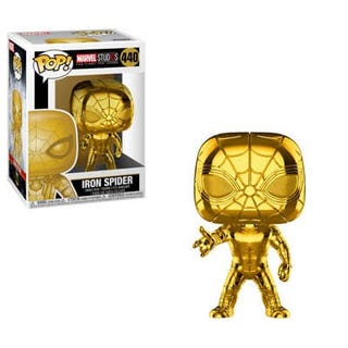 Marvel MS10 Żelazny Pająk Złoty Chrom Pop!  winylowa figura