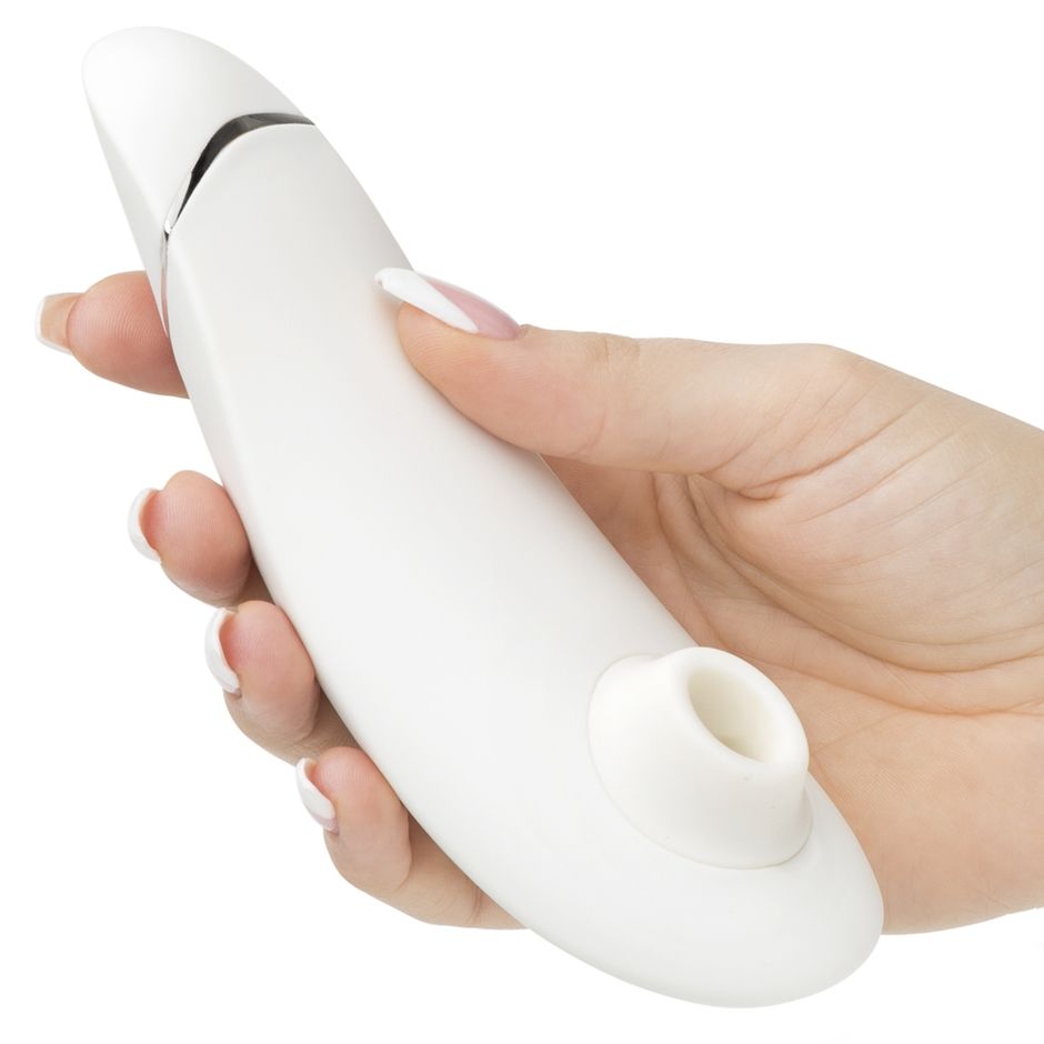 Womanizer Premium Rechargeable Smart Silence Clitoral Stimulator White