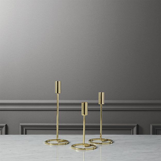 roundabout taper candle holder set