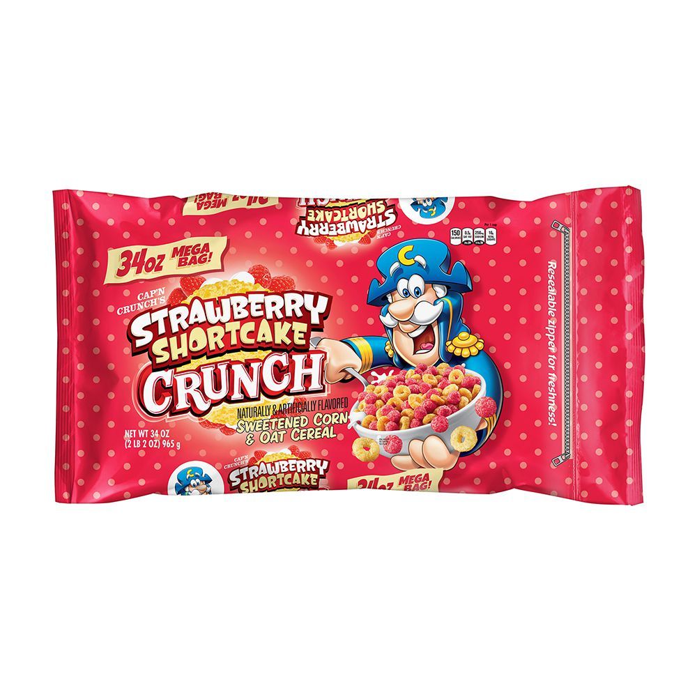 Cap’n Crunch’s Strawberry Shortcake Crunch Cereal