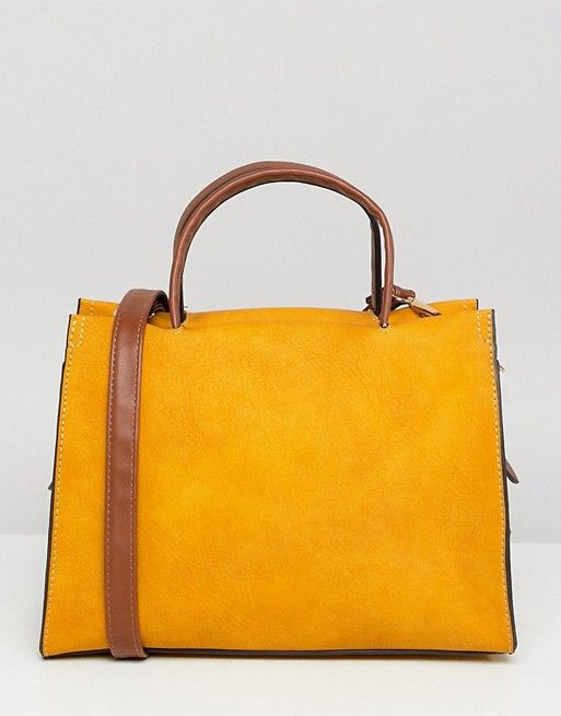 mustard color leather handbags