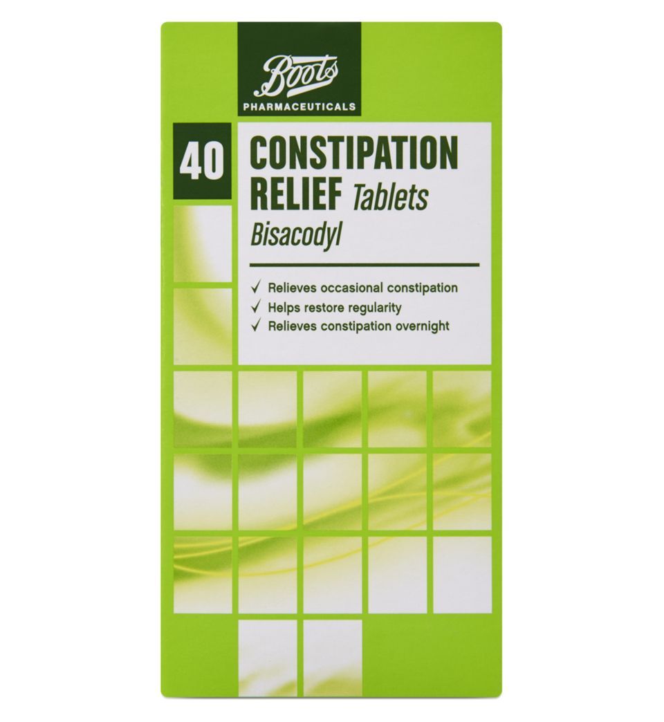 Boots Pharmaceuticals Constipation Relief tablets - 40 tablets