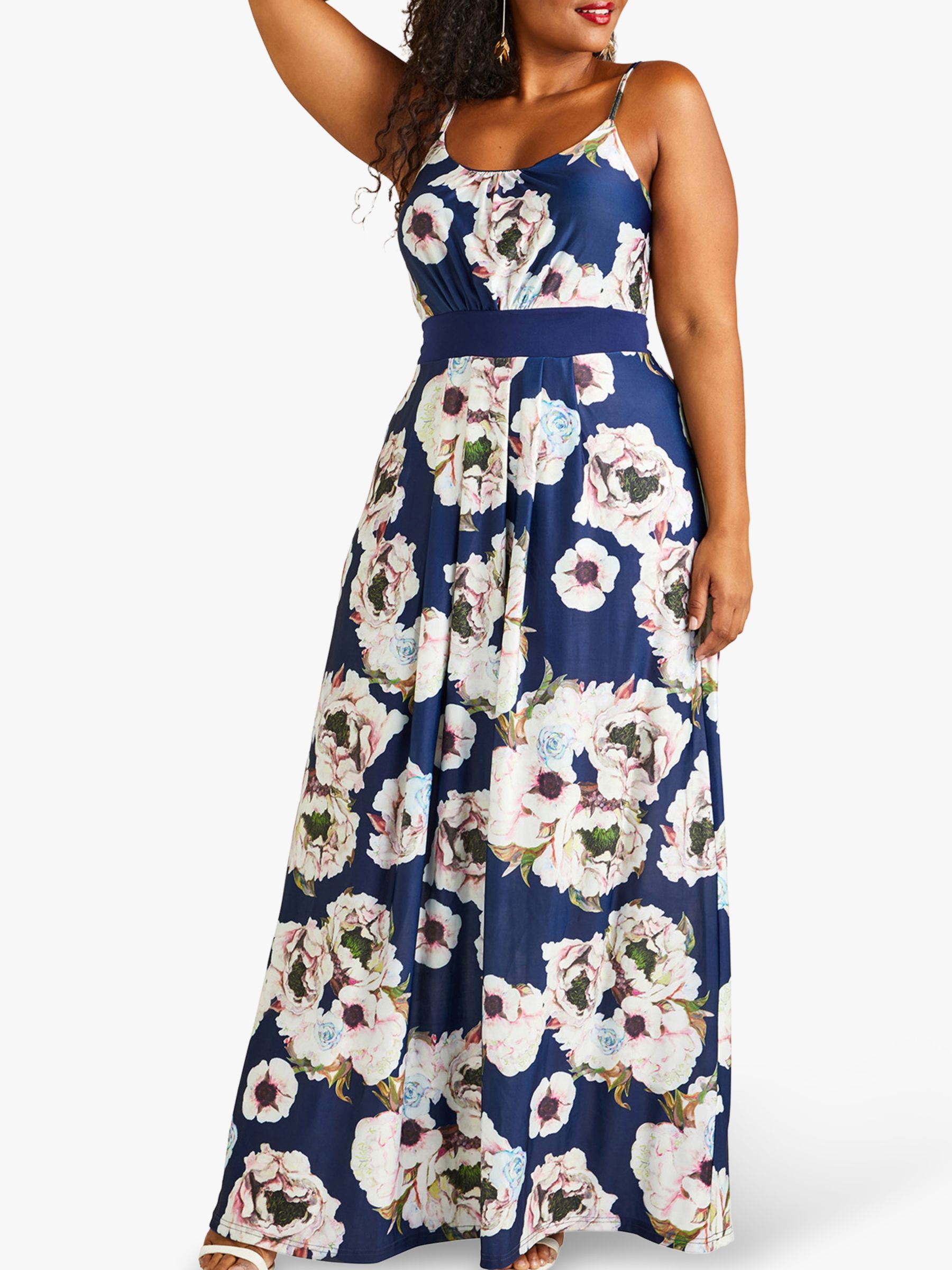 lipsy tigerlily printed ruffle maxi dress