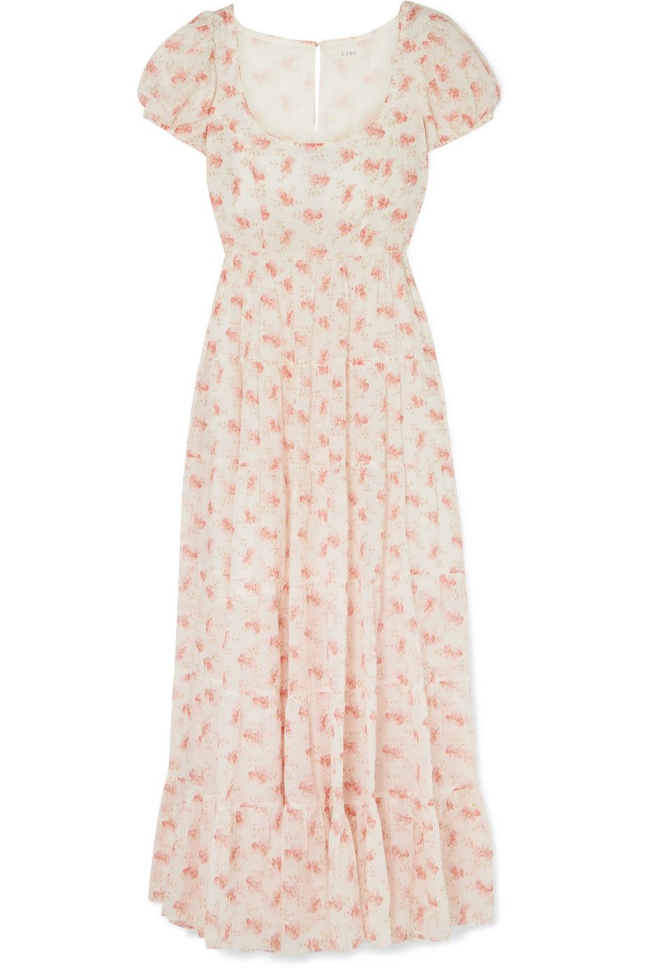 Ruby Floral-Print Cotton-Voile Maxi Dress
