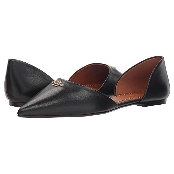 Leather Pointy Toe Flat