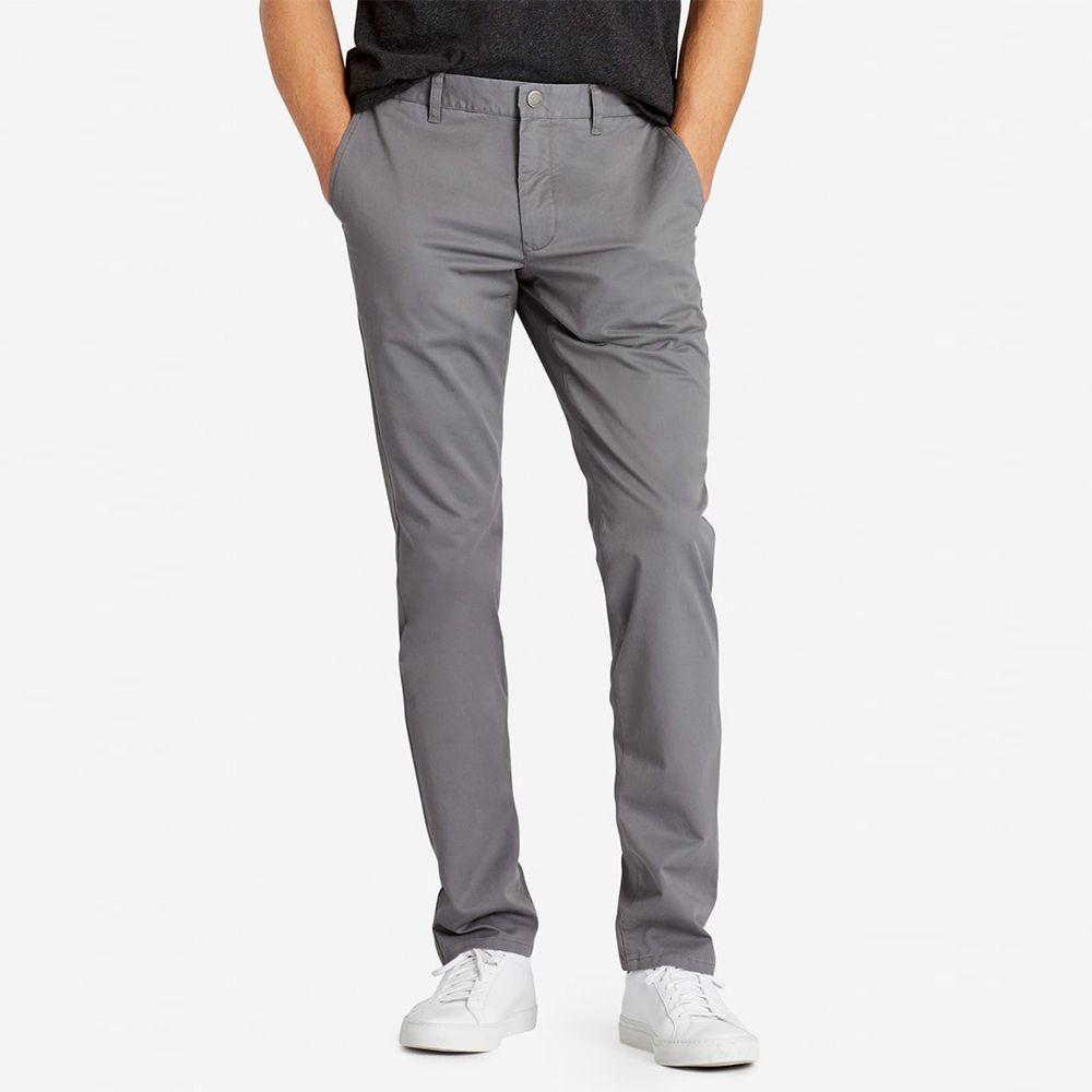 cropped slim fit chino pants