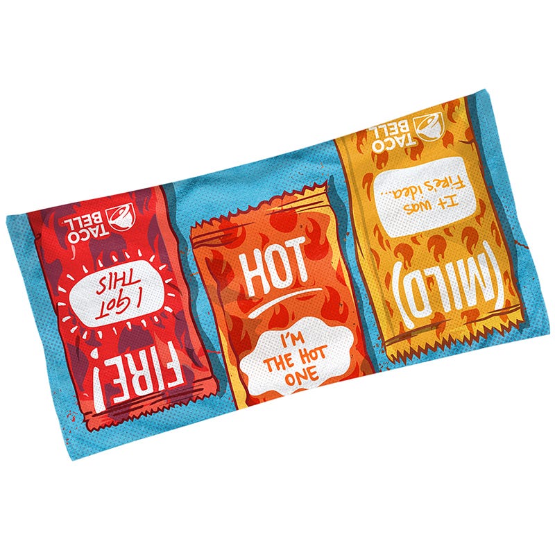 Sauce Packet Beach Towel