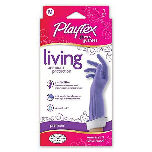 Playtex Living Reuseable Rubber Cleaning Gloves