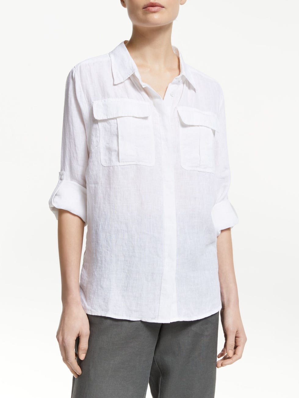 Linen Safari Utility Shirt