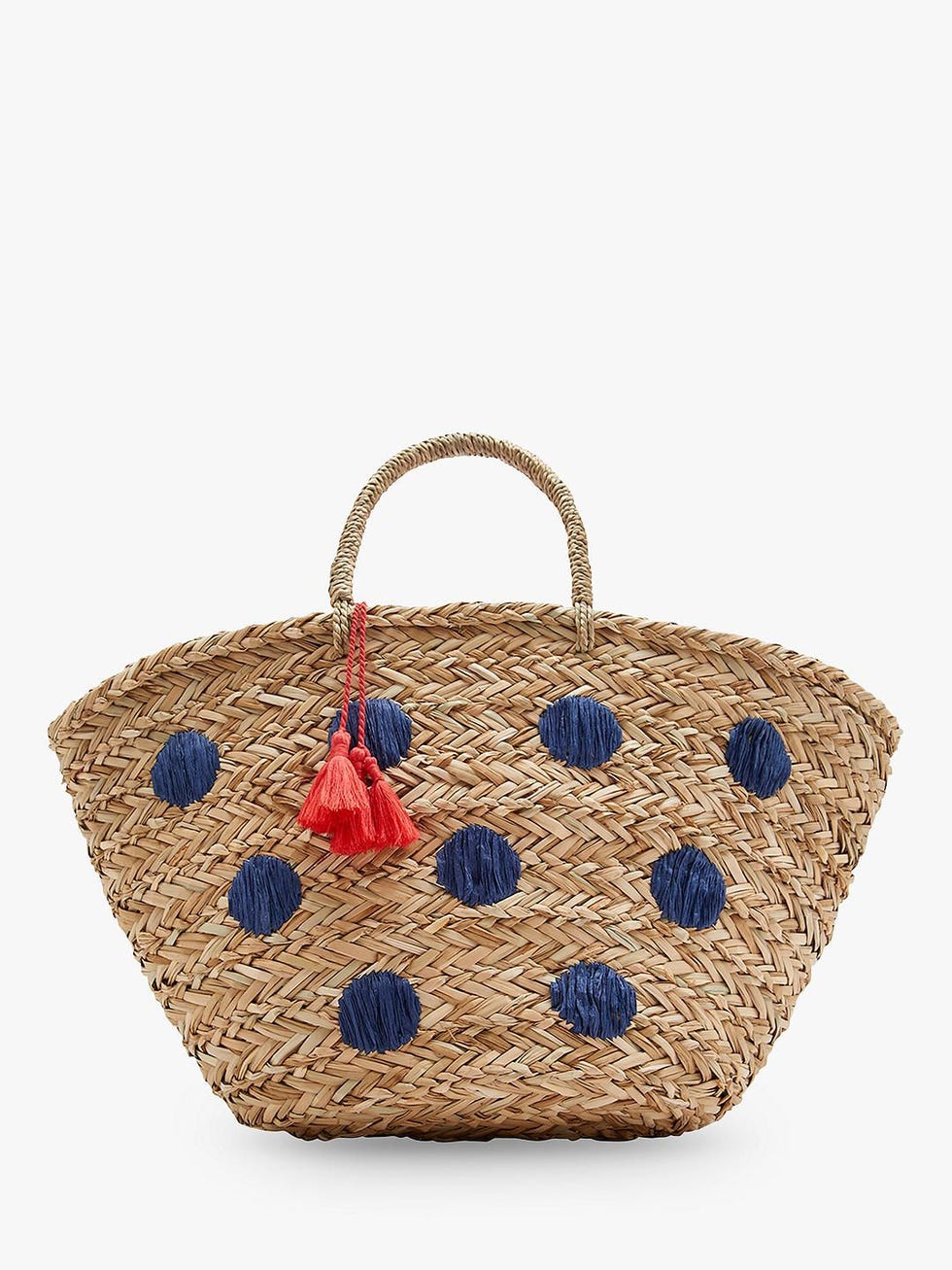 Amalfi Straw Spot Tote Bag