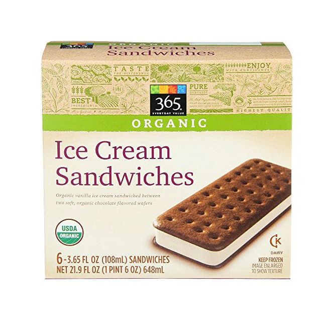 365 Everyday Value Organic Ice Cream Sandwiches