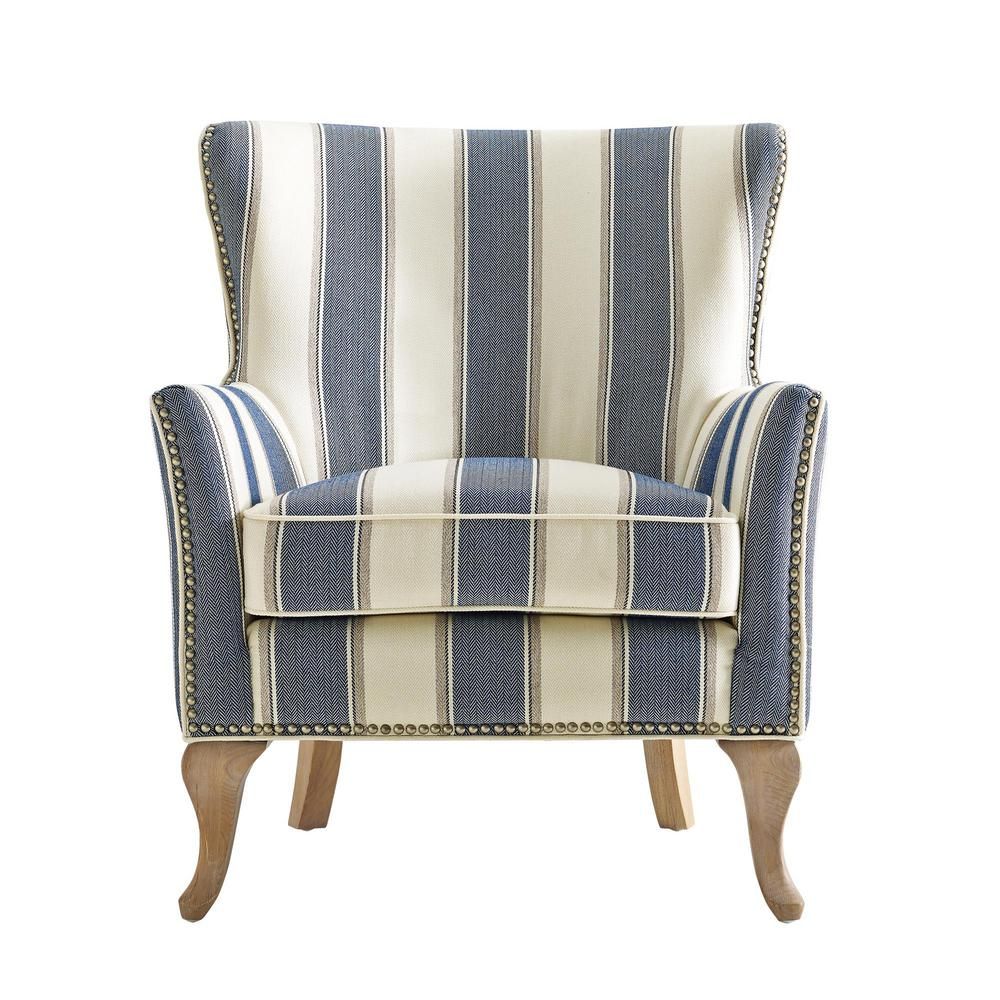 Dotty Blue Upholstered Accent Chair
