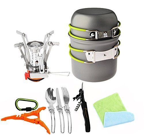 Bisgear Stove Canister and Camping Cookware 