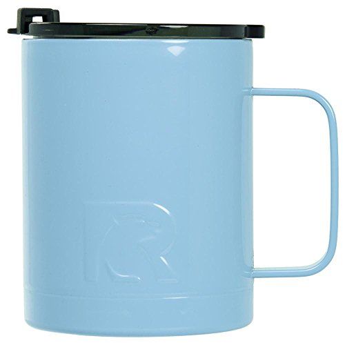 Thermos Blue With 2 Grey Coffee Cups Model 3210 Camping Hunting 1-Liter