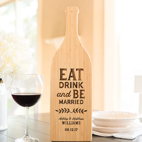 Wine Bottle Shaped Cutting Boards