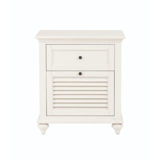 Hamilton 2-Drawer White Nightstand