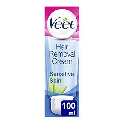 Veet BodyCurv Bikini and Underarm Hair Removal Cream for Sensitive Skin, 100 ml