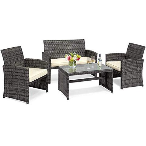 Best Outdoor Furniture 2021 Where To Patio - Hermosa 4 Piece Wicker Patio Set With Cushions