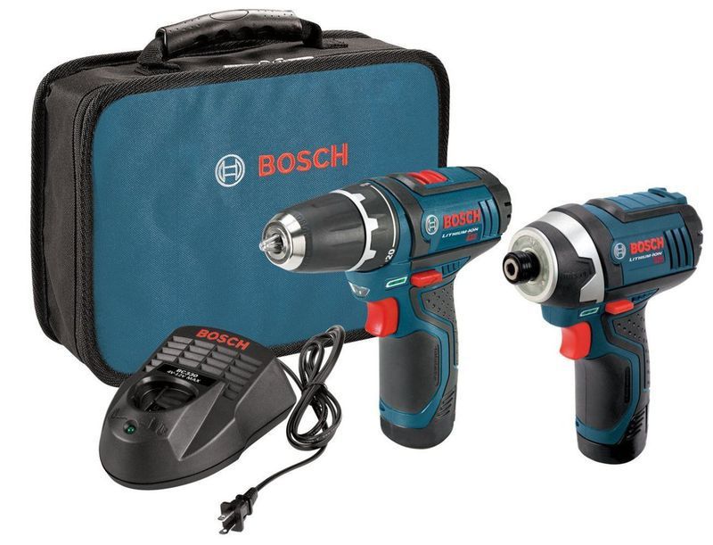 Bosch 12-Volt Lithium-Ion 2-Tool Combo Kit (Drill/Driver and Impact Driver) 