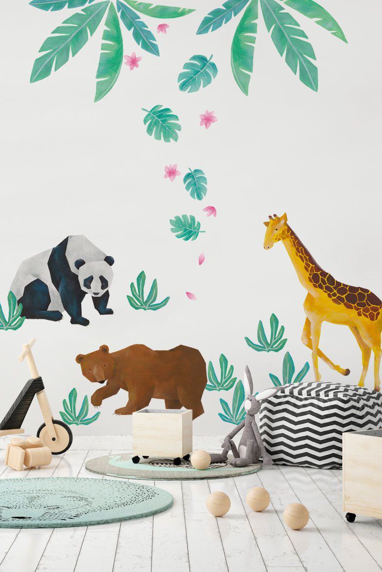 Wild animal wall decals