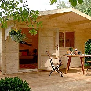 Cuánto cuesta una casa prefabricada?  Wooden house design, Log homes, Tiny  house cabin