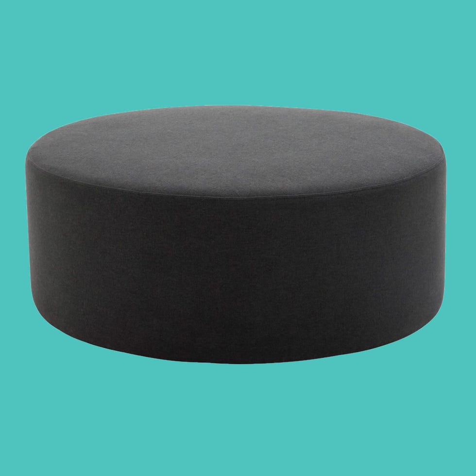 MoDRN Scandinavian Pascal Round Ottoman 