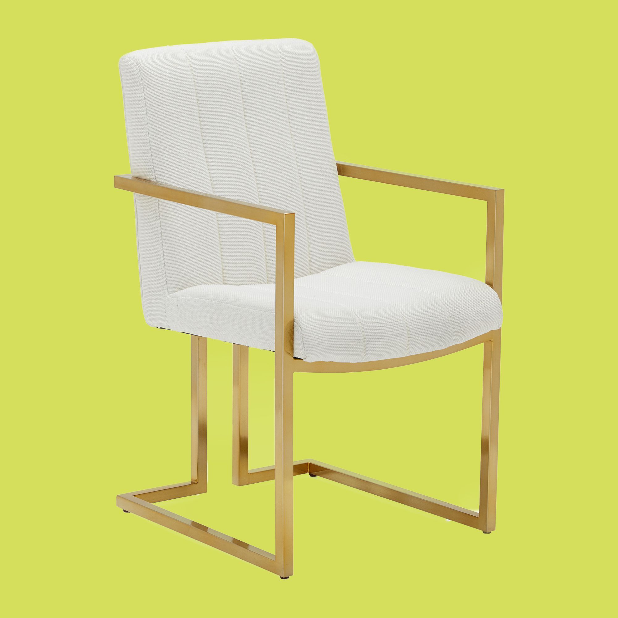 Modrn glam marni online metal base dining chair