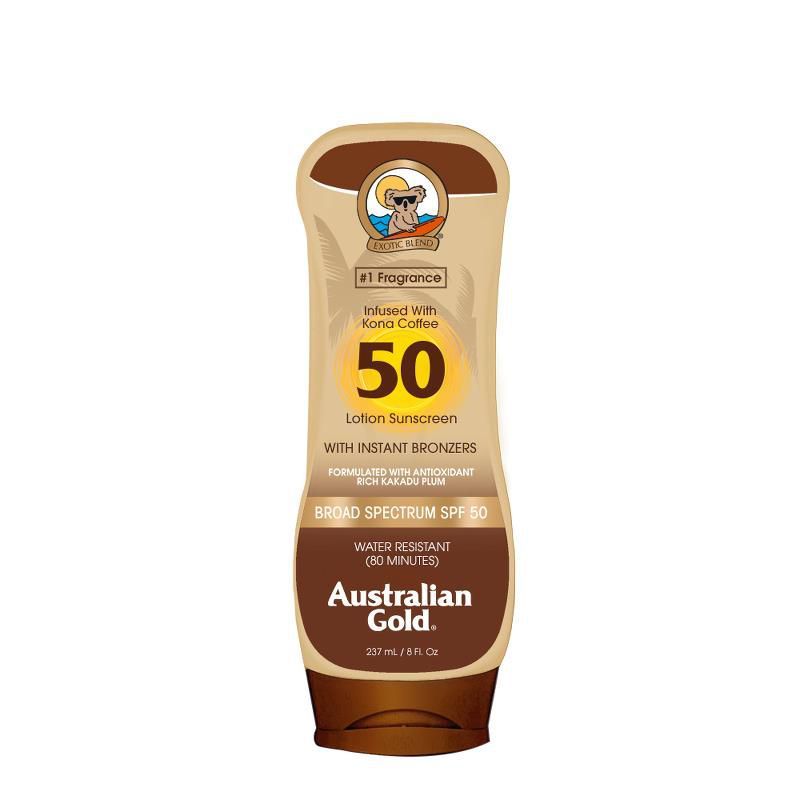 SPF 50 Sunscreen Lotion with Bronzers