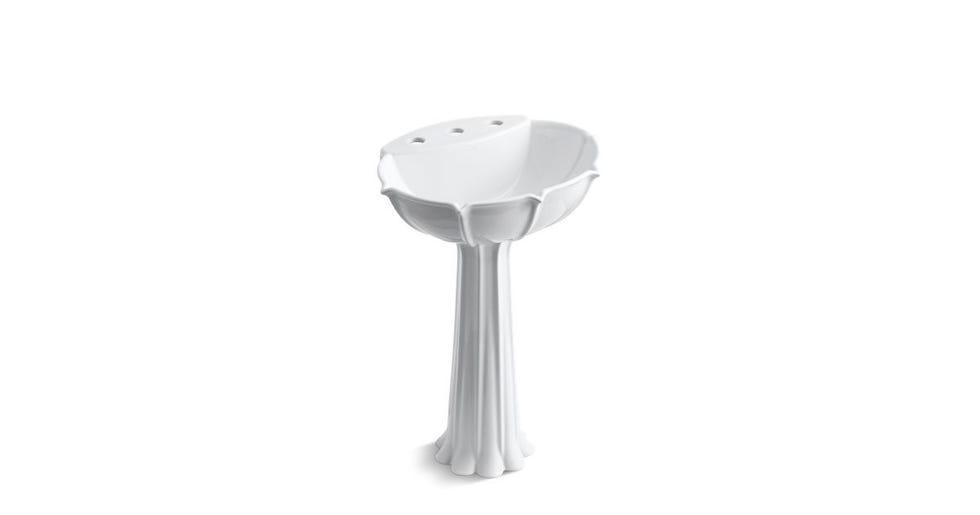 KOHLER Anatole Vitreous China Pedestal in Almond