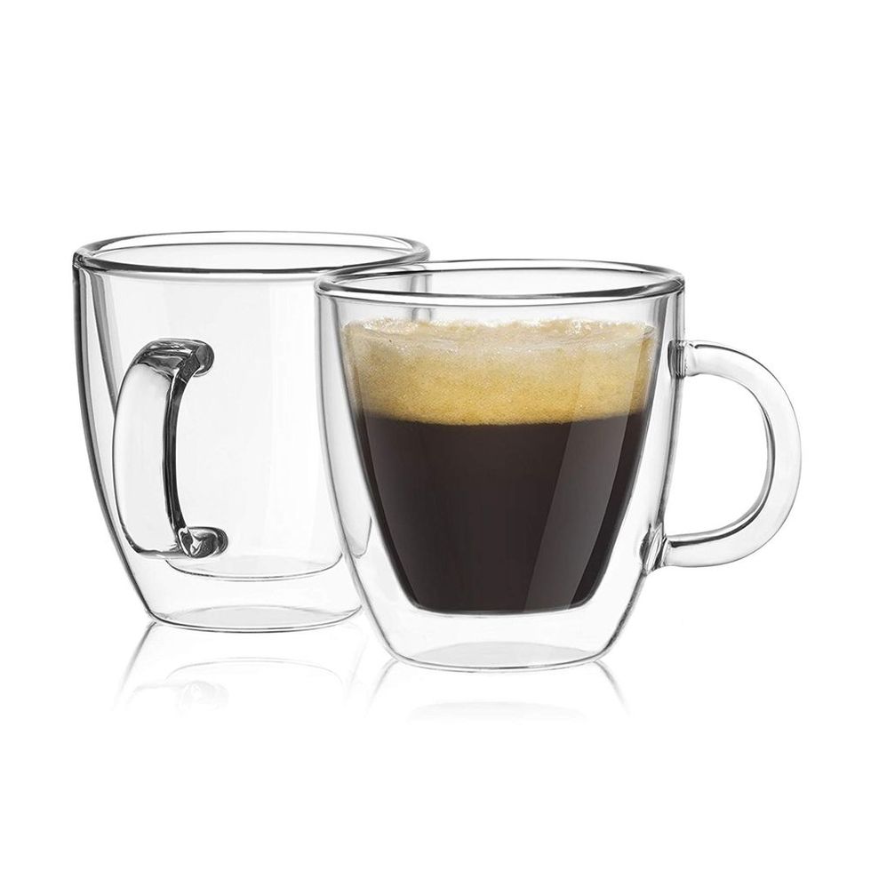 JoyJolt Savor Double-Walled Espresso Cups (Set of 2)