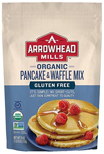 Arrowhead Mills Organic Gluten Free Pancake and Waffle Mix, 26 oz. Bag