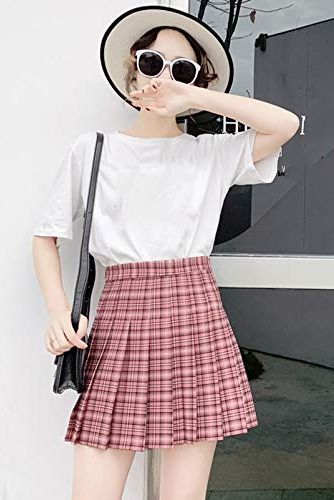 Plaid kawaii mini skirt