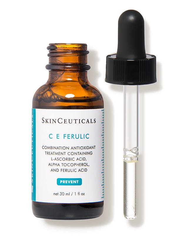 the best vitamin c serum is the C E FERULIC® WITH 15% L-ASCORBIC ACID by SkinCeuticals vitamin C serum