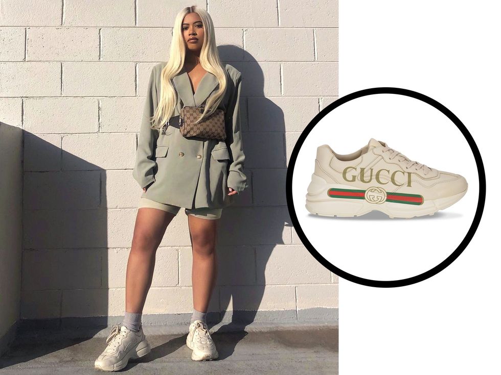 Gucci sneakers outfit ideas for girls on