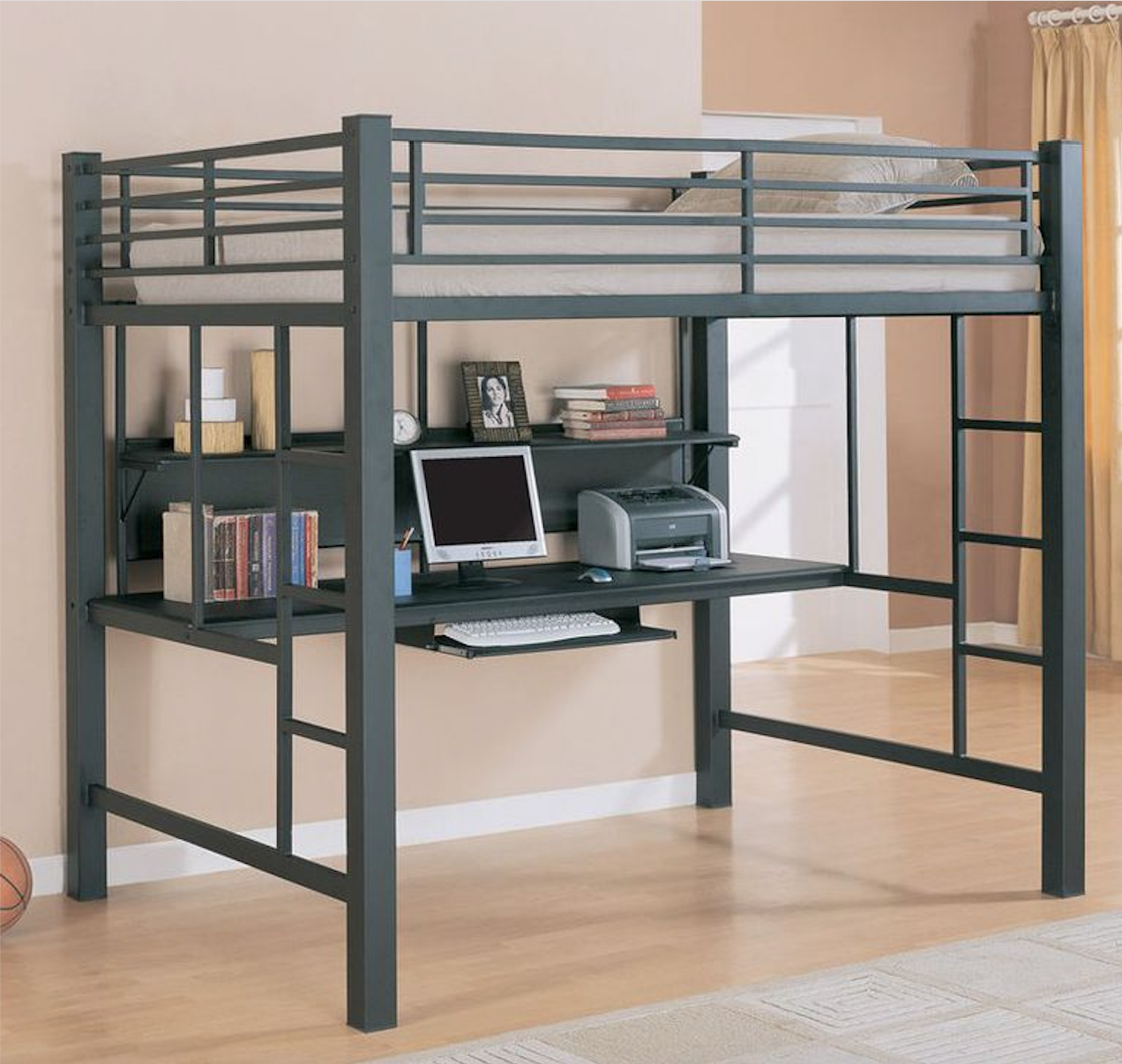 13 Best Loft Beds For S, Wood Frame Full Size Loft Bed With Desk