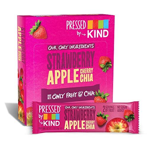 Pressed by KIND Fruit Bars, Strawberry Apple Chia (12 Count)