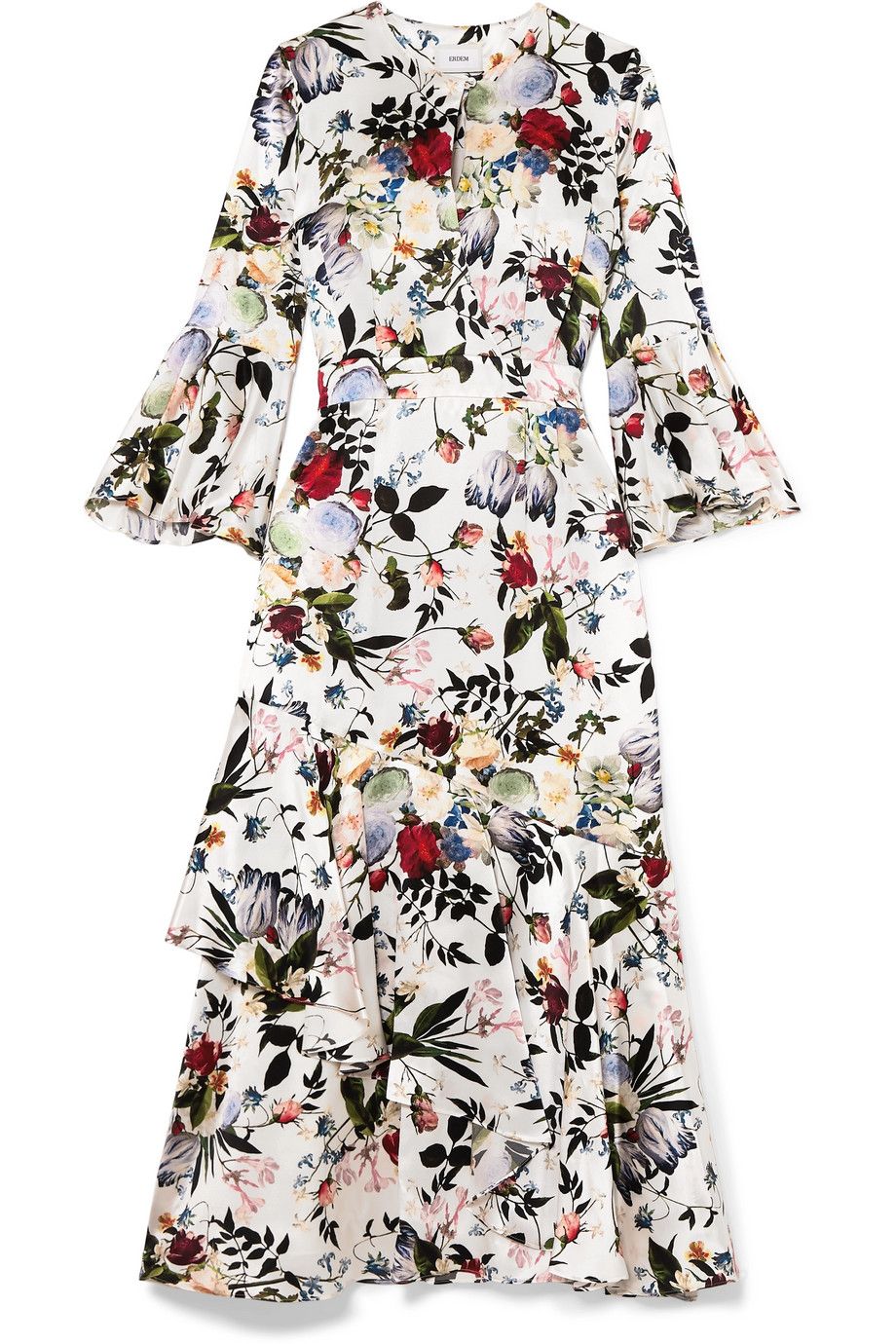 Florence floral-print silk midi dress
