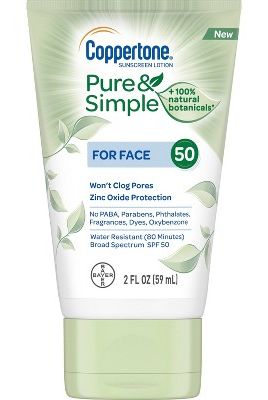Pure & Simple Sunscreen Lotion for Face