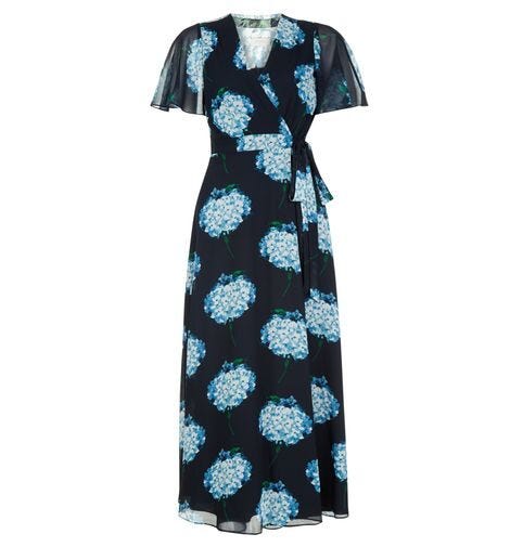 Hydrangea Wrap Dress