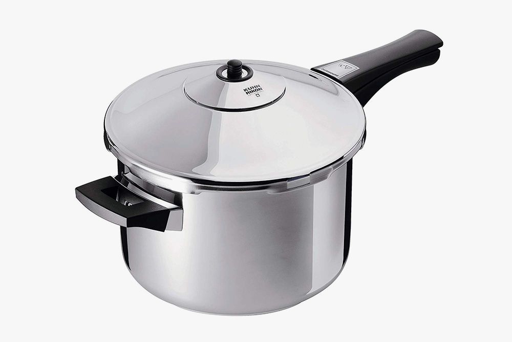 Kuhn Rikon Duromatic Stainless-Steel Saucepan Pressure Cooker — 7.4-Quart