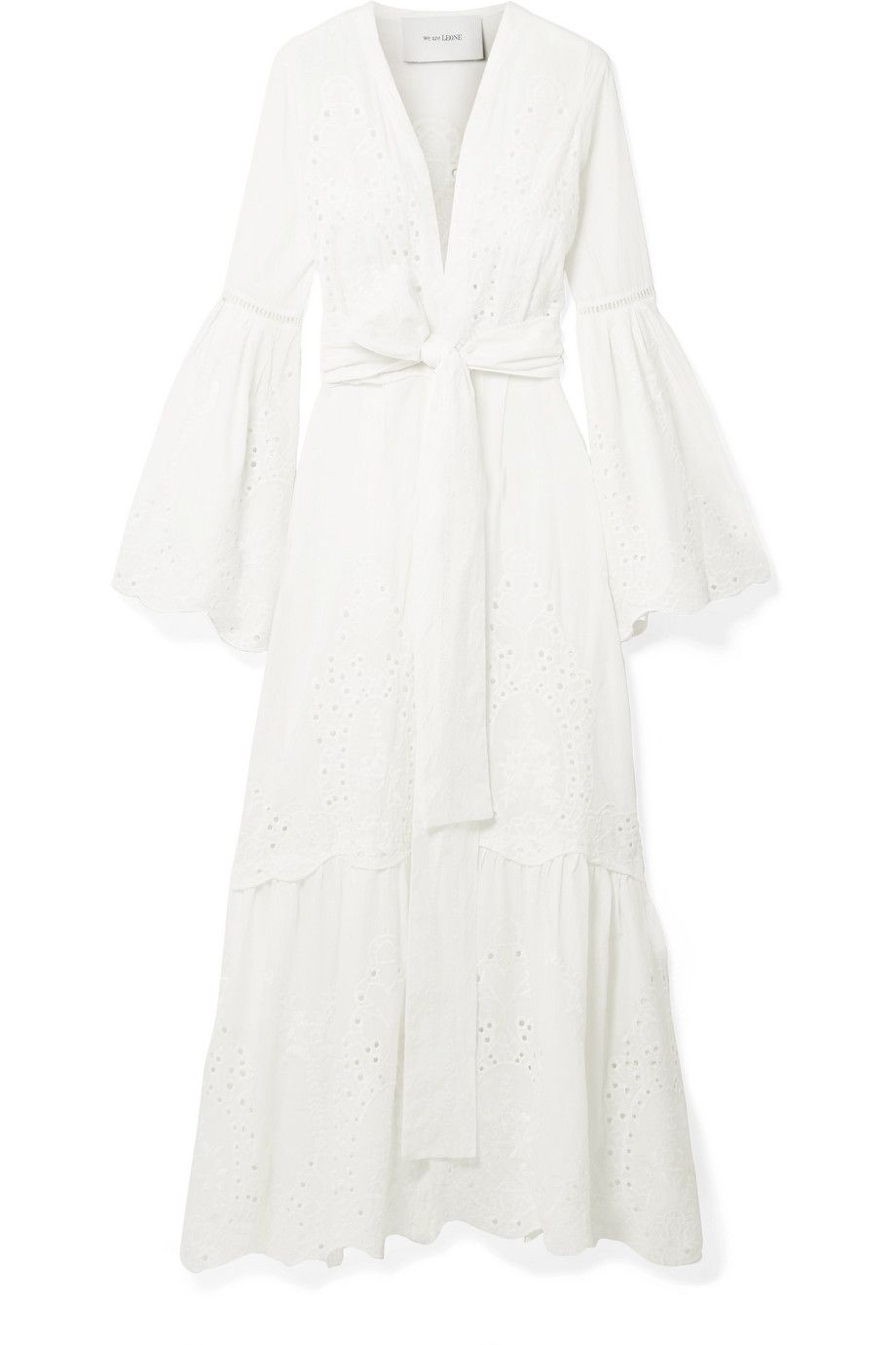 Broderie Anglaise Cotton Maxi Dress