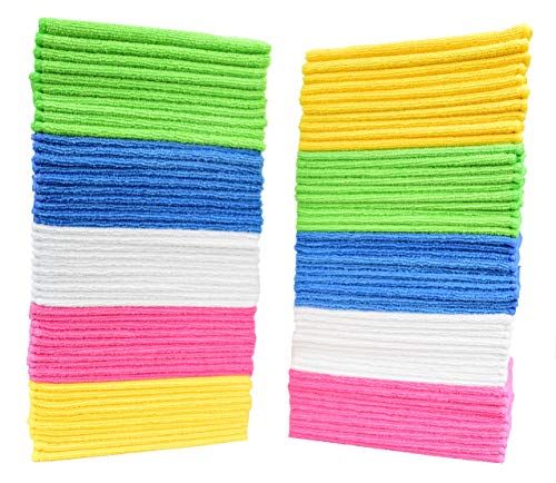 50 Microfiber Cleaning Cloths